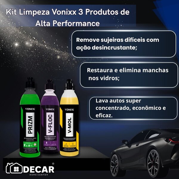 Kit Limpeza Vonixx 3 Produtos De Alta Performance | Leroy Merlin