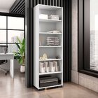 Kit Livreiro 2 Portas Pequenas Livreiro 5 Prateleiras Office