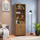 Kit Livreiro 2 Portas Pequenas Livreiro 5 Prateleiras Office