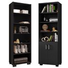 Kit Livreiro 2 Portas Pequenas Livreiro 5 Prateleiras Office