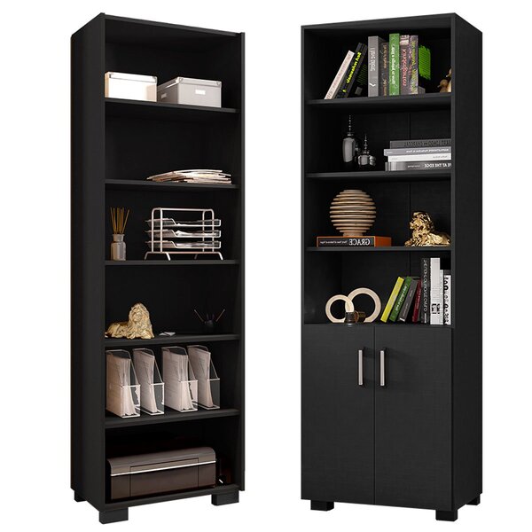 Kit Livreiro 2 Portas Pequenas Livreiro 5 Prateleiras Office