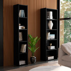 Kit Livreiro Para Home Office De 60cm E 33 Cm Julia Preto - M