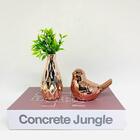 Kit Livro Decorativo, Pássaro Branco Cerâmico E Vaso Rose