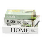 Kit Livros Decorativos Porta Objeto Design Arquitetura 3 Pçs