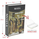 Kit Livros Decorativos Porta Objetos Moda Maquiagem 3 Peças