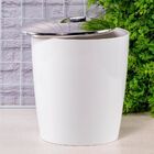 Kit Lixeira 5l Com Suporte Para Papel Higiênico Banheiro Ou B