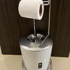 Kit Lixeira 5l Com Suporte Para Papel Higiênico Banheiro Ou B