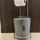 Kit Lixeira 5l Com Suporte Para Papel Higiênico Banheiro Ou C