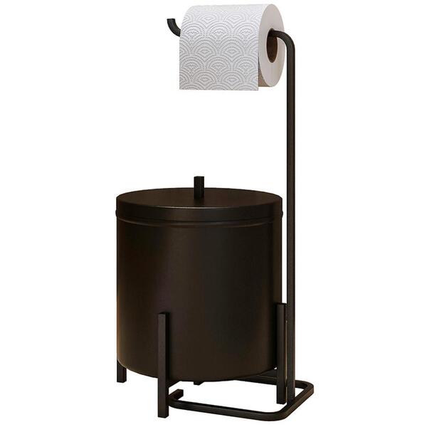 Kit Lixeira 6l Aluminio E Papeleira De Chão 5800 Lovell Dhom