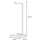 Kit Lixeira 6l E Porta Papel Higiênico Eleganza Metal Preto E