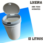 Kit Lixeira Automática C/sensor 12l + 6l Inteligente Cozinha