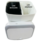 Kit Lixeira Automática Inteligente Banheiro Cozinha 9+16l