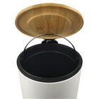 Kit Lixeira Banheiro e Escova Sanitária com Suporte Aço Inox