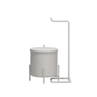 Kit Lixeira Branca 6 L E Porta Papel Branco Level