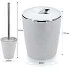 Kit Lixeira De Banheiro 5 Litros Porta Escova Sanitária - Bra