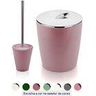 Kit Lixeira De Banheiro 5 Litros Porta Escova Sanitária - Ros