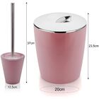 Kit Lixeira De Banheiro 5 Litros Porta Escova Sanitária - Ros