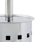 Kit Lixeira de Banheiro com Escova Sanitária Prata Sensea