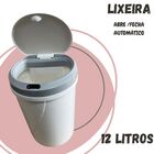 Kit Lixeira Inteligente 10 E 12 Litros Automática C/ Sensor