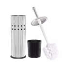 Kit Lixeira Pedal Inox 3l + Escova Sanitária - Construmarcas