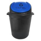 Kit Lixeiras Cesto Recicláveis Coloridas Coleta 86 L Antares