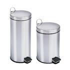 Kit Lixeiras Inox De 20 Litros E 30 Litros Travel Max