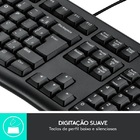 Kit Logitech Mouse/teclado Mk120 C/fio - Usb - Preto