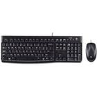 Kit Logitech Mouse/teclado Mk120 C/fio - Usb - Preto