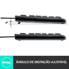 Kit Logitech Mouse/teclado Mk120 C/fio - Usb - Preto
