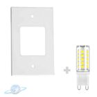 Kit Luminária Balizador Branco De Embutir 4x2 C/ Lâmpada G9 5