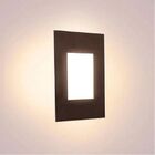 Kit Luminária Balizador Marrom De Embutir 4x2 C/ Lâmpada G9 5