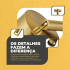 Kit Luminária Quatro Spot Led Teto Gold + 4x Lâmpadas Gu10 Lu