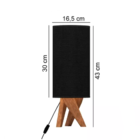 Kit Luminária Tripe Abajur Quarto Sala Madeira Decorativa Pre