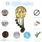 Kit Lustre Cristal Redondo Plafon Redondo 25cm C/ Lâmpada G9