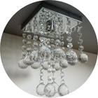 Kit Lustre De Cristal Para Lavabo Hall Com Lâmpada Inclusa 30