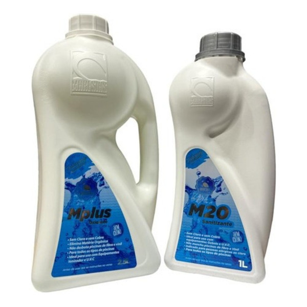 Kit M20 Sanitizante + Mplus Tratamento P/ Spar E Piscinas