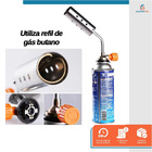 Kit Maçarico Manual Portátil Para Solda Starfer + 4 Refil Gás