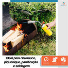 Kit Maçarico Manual Portátil Para Solda Starfer + 4 Refil Gás