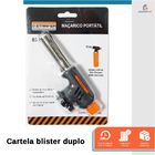 Kit Maçarico Regulável Portátil Com Controle De Chamas + 8 Re