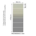 Kit Madesa Com 6 Espelhos De 26,2 X 58,5 Cm Para Guarda-roupa