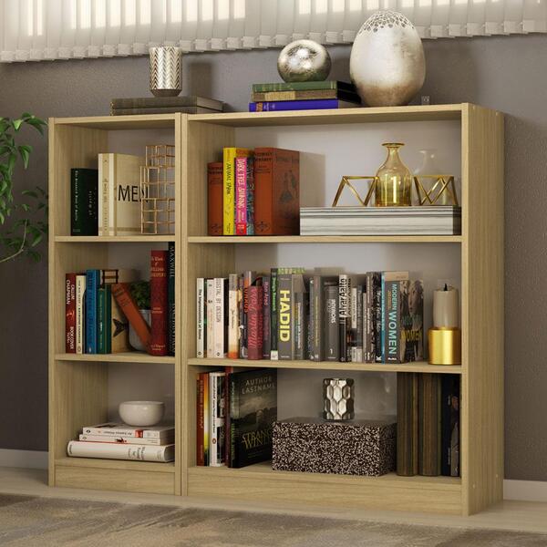 Kit Madesa Estante Livreiro 6905 + Estante Livreiro 6907 - Ca