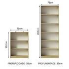Kit Madesa Estante Livreiro 6908 + Estante Livreiro 6907 - Ca
