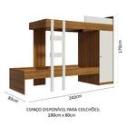 Kit Madesa Guarda-roupa Infantil Dallas Plus 2 Portas De Corr