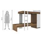 Kit Madesa Guarda-roupa Infantil Nick Com 2 Portas De Correr