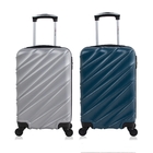 Kit Mala de Bordo Pequena Havana Prata e Azul Swiss Move