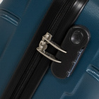 Kit Mala de Bordo Pequena Havana Prata e Azul Swiss Move