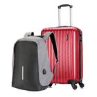 Kit Mala De Viagem De Bordo Londres Vinho + Mochila Para Note