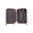 Kit Mala De Viagem Pequena Media 360 Com Frasqueira Rosê