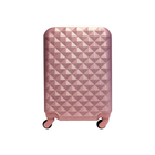 Kit Mala De Viagem Pequena Media 360 Com Frasqueira Rosê