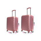 Kit Mala De Viagem Pequena Media 360 Com Frasqueira Rosê